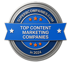 Collaborator's award badge — Top Content Marketing Companies in 2024